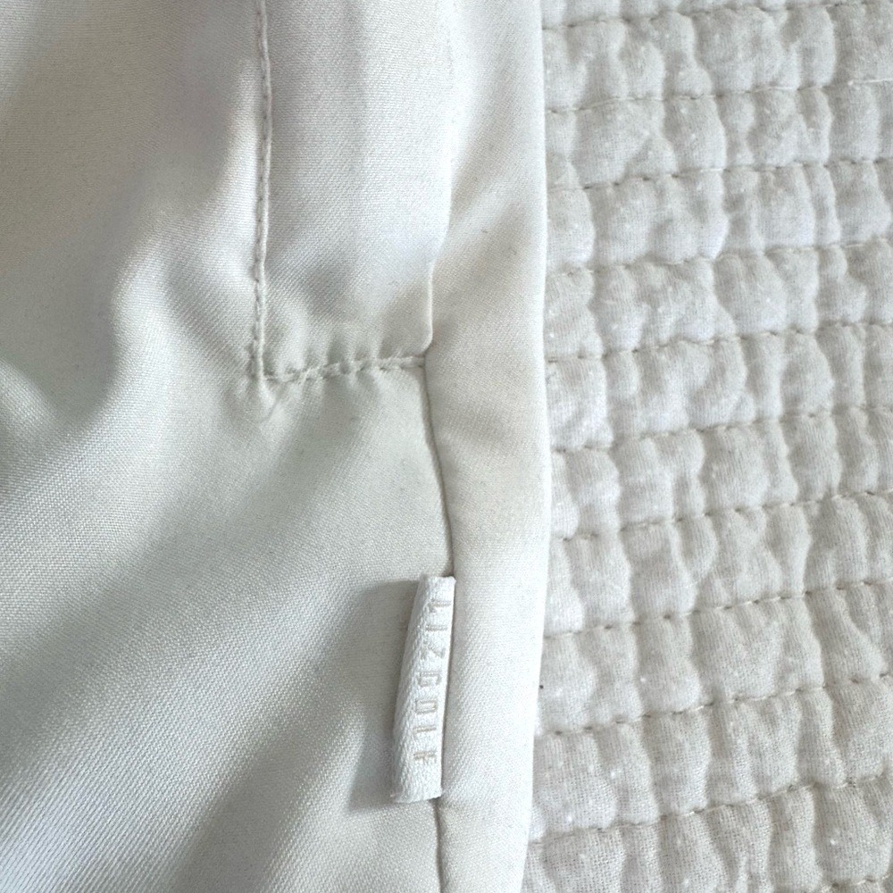 Liz Claiborne LizGolf White V-Neck Windbreaker Pullover Mesh Lined Womens Medium - Picture 8 of 8